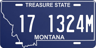 MT license plate 171324M