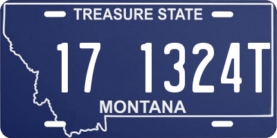MT license plate 171324T