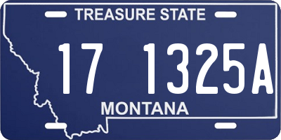 MT license plate 171325A