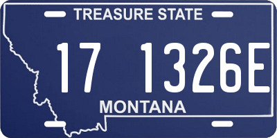 MT license plate 171326E