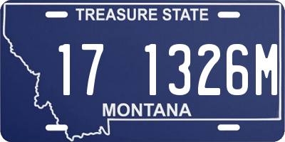 MT license plate 171326M