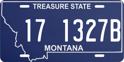 MT license plate 171327B