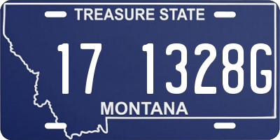 MT license plate 171328G