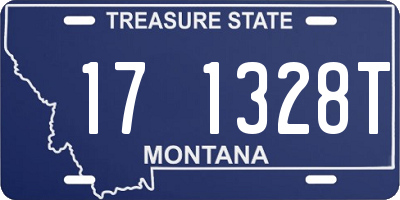 MT license plate 171328T