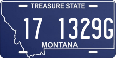 MT license plate 171329G
