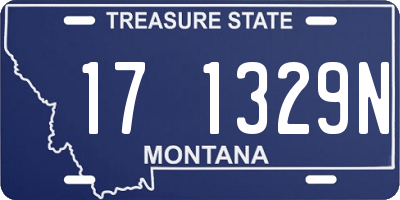 MT license plate 171329N