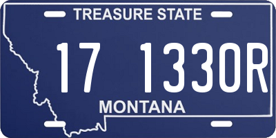 MT license plate 171330R