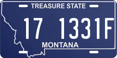MT license plate 171331F