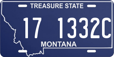 MT license plate 171332C