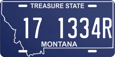 MT license plate 171334R