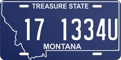 MT license plate 171334U