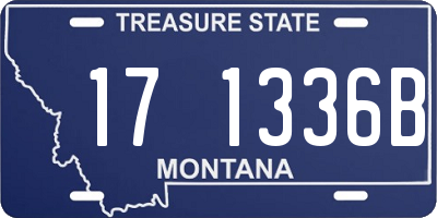 MT license plate 171336B