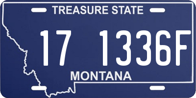 MT license plate 171336F