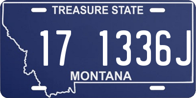 MT license plate 171336J