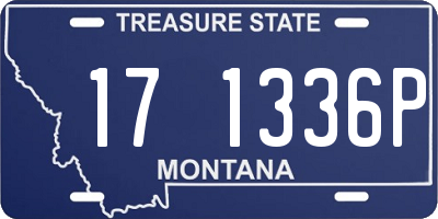 MT license plate 171336P