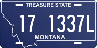 MT license plate 171337L