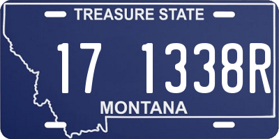 MT license plate 171338R