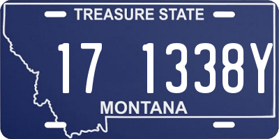 MT license plate 171338Y