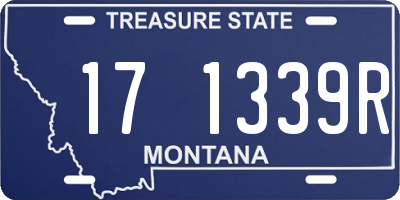 MT license plate 171339R