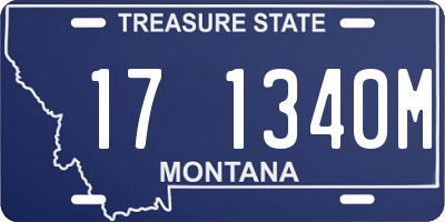 MT license plate 171340M