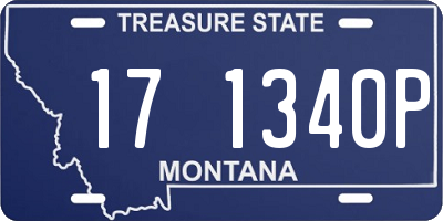 MT license plate 171340P