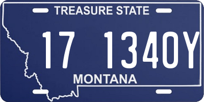 MT license plate 171340Y