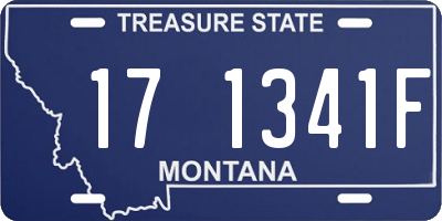 MT license plate 171341F