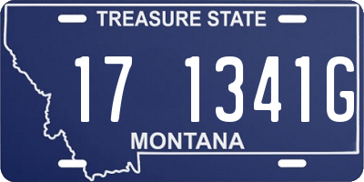 MT license plate 171341G