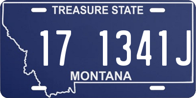 MT license plate 171341J
