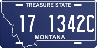 MT license plate 171342C