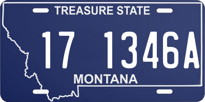 MT license plate 171346A