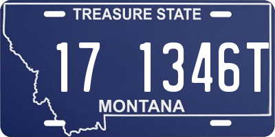 MT license plate 171346T