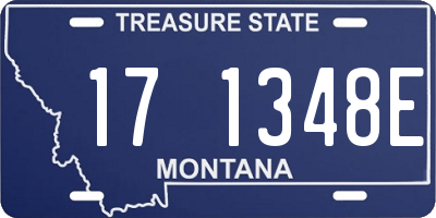 MT license plate 171348E