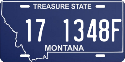 MT license plate 171348F