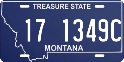 MT license plate 171349C