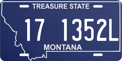 MT license plate 171352L