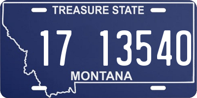 MT license plate 171354O