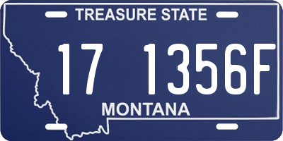 MT license plate 171356F