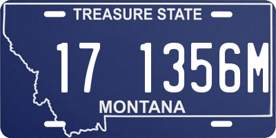 MT license plate 171356M