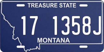 MT license plate 171358J