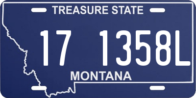 MT license plate 171358L