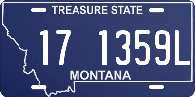 MT license plate 171359L