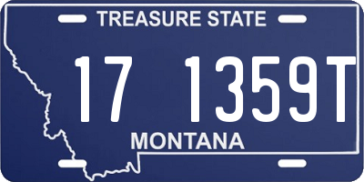 MT license plate 171359T