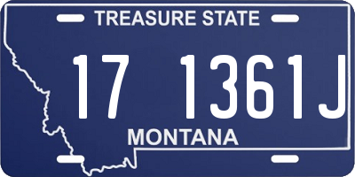 MT license plate 171361J