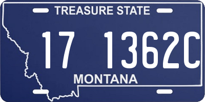 MT license plate 171362C