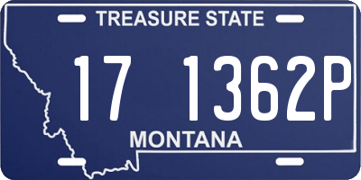 MT license plate 171362P