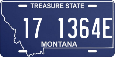 MT license plate 171364E