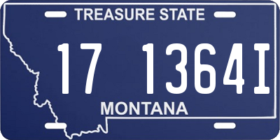MT license plate 171364I