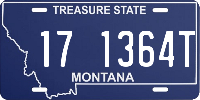 MT license plate 171364T
