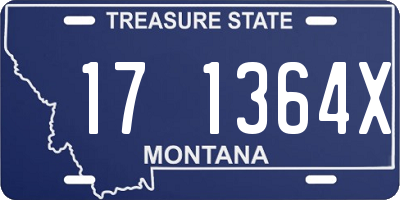 MT license plate 171364X